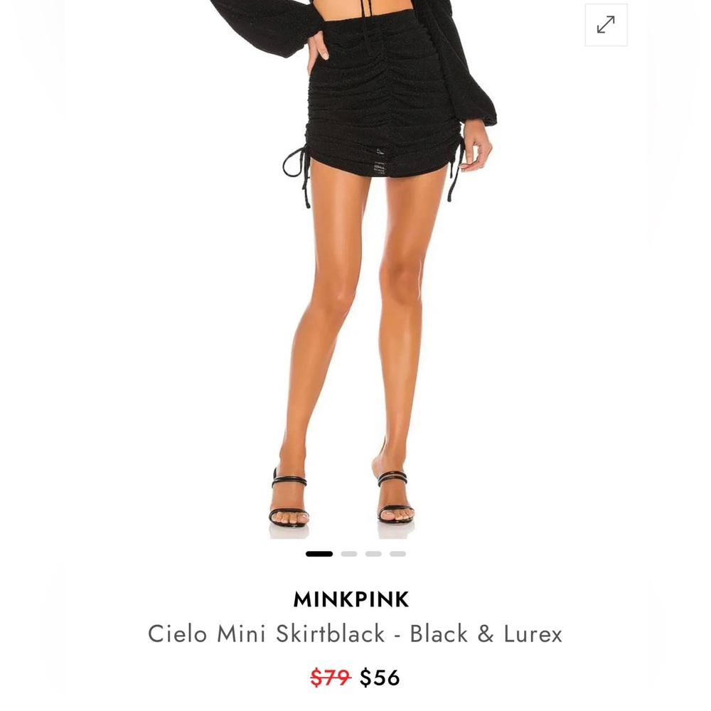 MINKPINK Cielo Mini Skirt in Black
